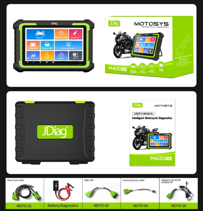 jdiag m400 pro motosiklet arıza tespit cihazı android