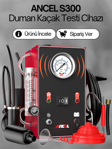 ancel s300 duman kaçak testi cihazı