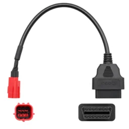 EURO5 Motosiklet bağlantı soketi 6pin obd-2 dönüştürücü