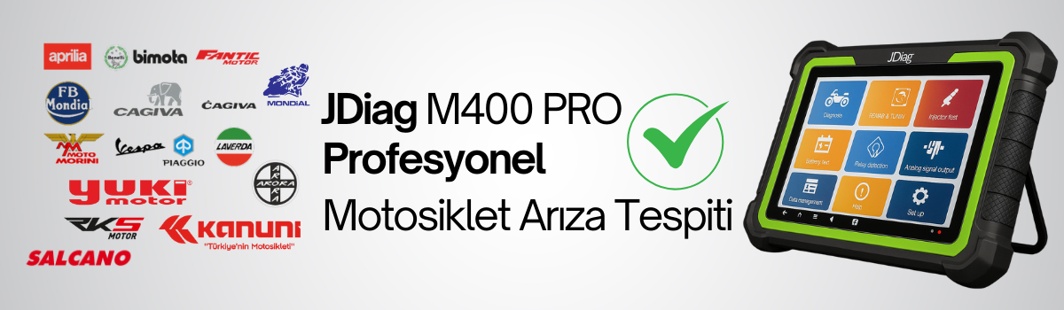 Jdiag m400 pro hangi motosikletlerle uyumlu