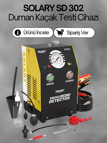 solary sd302 duman kaçak test cihazı